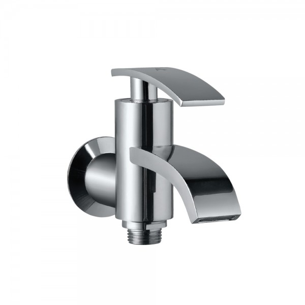 2-Way Bib Tap With Wall Flange